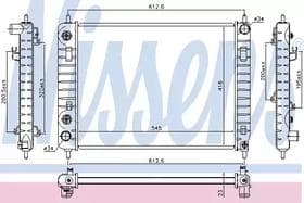 Радиатор охлаждения двигателя