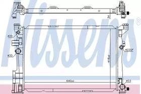 Радіатор охолодження двигуна Радіатор охолодження двигуна