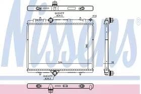 Радіатор охолодження двигуна Радіатор охолодження двигуна