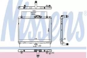 Радіатор охолодження двигуна Радіатор охолодження двигуна