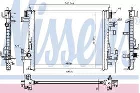 Радіатор охолодження двигуна Радіатор охолодження двигуна