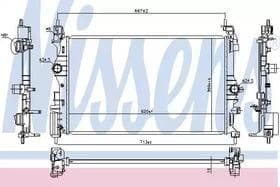 Радіатор охолодження двигуна Радіатор охолодження двигуна
