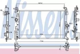 Радіатор охолодження двигуна Радіатор охолодження двигуна