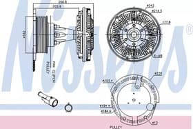 Віскомуфта вентилятора Віскомуфта вентилятора