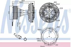 Вискомуфта вентилятора