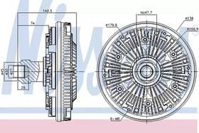 Вискомуфта вентилятора