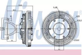 Віскомуфта вентилятора