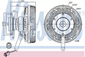 Вискомуфта вентилятора