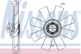 Вентилятор системы охлаждения двигателя Вентилятор системы охлаждения двигателя