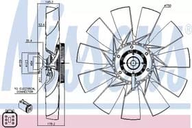Вентилятор системи охолодження двигуна Вентилятор системи охолодження двигуна
