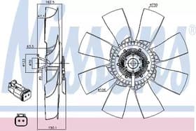 Вентилятор системы охлаждения двигателя Вентилятор системы охлаждения двигателя