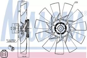 Вентилятор системы охлаждения двигателя Вентилятор системы охлаждения двигателя