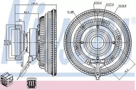Вискомуфта вентилятора