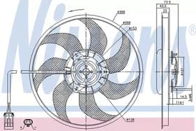Вентилятор системы охлаждения двигателя Вентилятор системы охлаждения двигателя