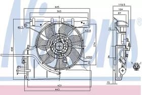 Вентилятор системы охлаждения двигателя