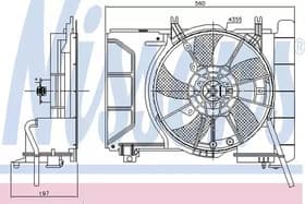 Вентилятор системи охолодження двигуна Вентилятор системи охолодження двигуна