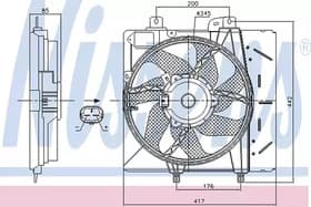 Вентилятор системы охлаждения двигателя
