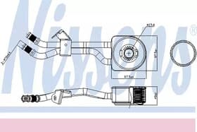 Оливний радіатор двигуна