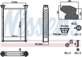 Радиатор печки