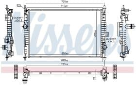 Радиатор охлаждения двигателя