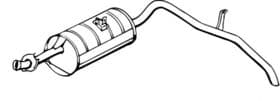 Глушник вихлопних газів кінцевий