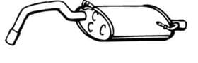 Глушник вихлопних газів кінцевий