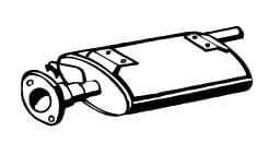 Середній глушник вихлопних газів