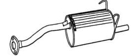 Глушитель выхлопных газов конечный Глушитель выхлопных газов конечный