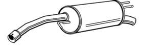 Глушитель выхлопных газов конечный