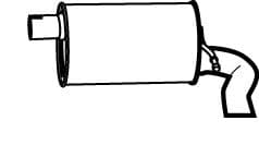 Глушитель выхлопных газов конечный