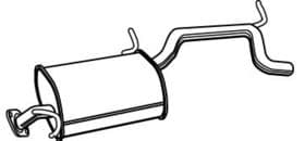 Глушник вихлопних газів кінцевий