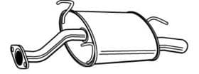 Глушник вихлопних газів кінцевий