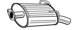 Глушник вихлопних газів кінцевий