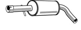 Средний глушитель выхлопных газов