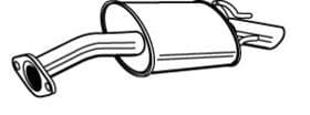 Глушитель выхлопных газов конечный