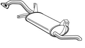 Глушник вихлопних газів кінцевий