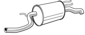 Глушитель выхлопных газов конечный