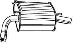 Глушитель выхлопных газов конечный