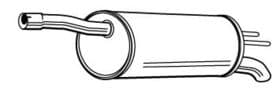 Глушитель выхлопных газов конечный