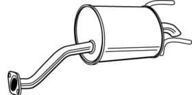 Глушитель выхлопных газов конечный
