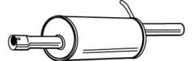 Глушитель выхлопных газов конечный