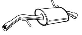 Глушник вихлопних газів кінцевий