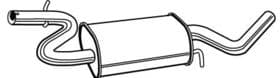 Средний глушитель выхлопных газов