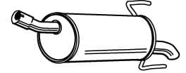 Глушник вихлопних газів кінцевий