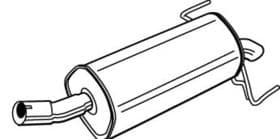 Глушитель выхлопных газов конечный