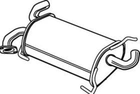 Глушитель выхлопных газов конечный