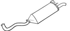 Глушитель выхлопных газов конечный