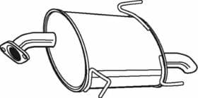 Глушитель выхлопных газов конечный