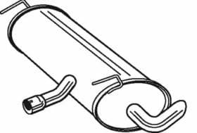 Глушитель выхлопных газов конечный