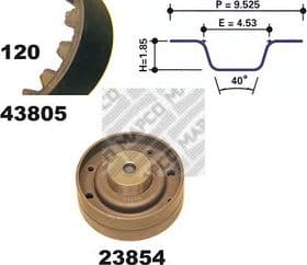 Комплект ременя ГРМ